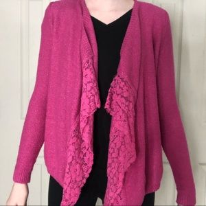 Abercrombie Kids Hot Pink 11/12 Cardiagn